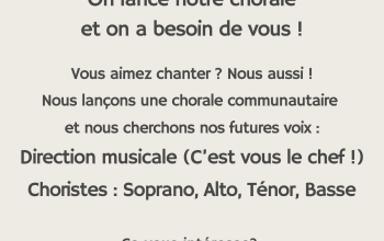 Chorale de l&rsquo;association du centre communautaire